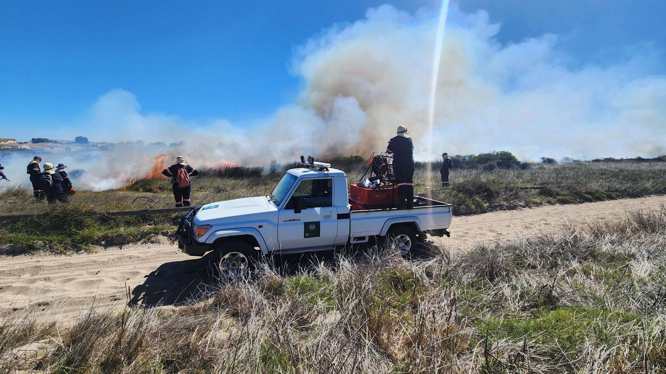 Ecological Burn at Milnerton Racecourse a Section of Table Bay Nature Reserve